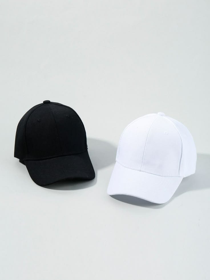Premium Black Sports Cap for Men & Women | Adjustable Fashion Baseball Cap